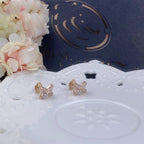 Loco JEUX DE PINK GOLD DIAMOND EARRINGS