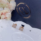 Loco JEUX DE PINK GOLD DIAMOND EARRINGS