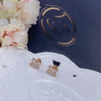 Loco JEUX DE PINK GOLD DIAMOND EARRINGS