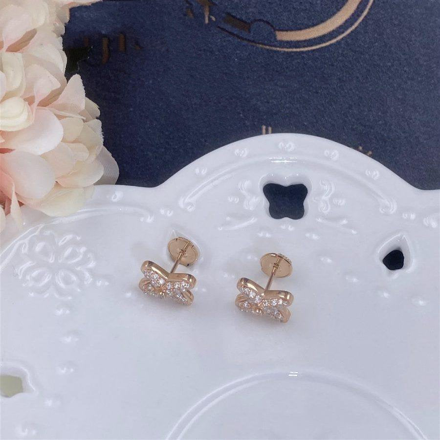 Loco JEUX DE PINK GOLD DIAMOND EARRINGS