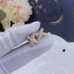 Loco JEUX DE PINK GOLD DIAMOND EARRINGS