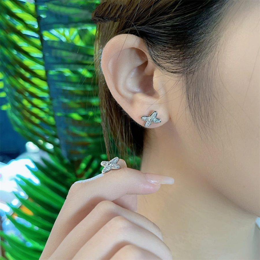 Loco JEUX DE SILVER DIAMOND EARRINGS