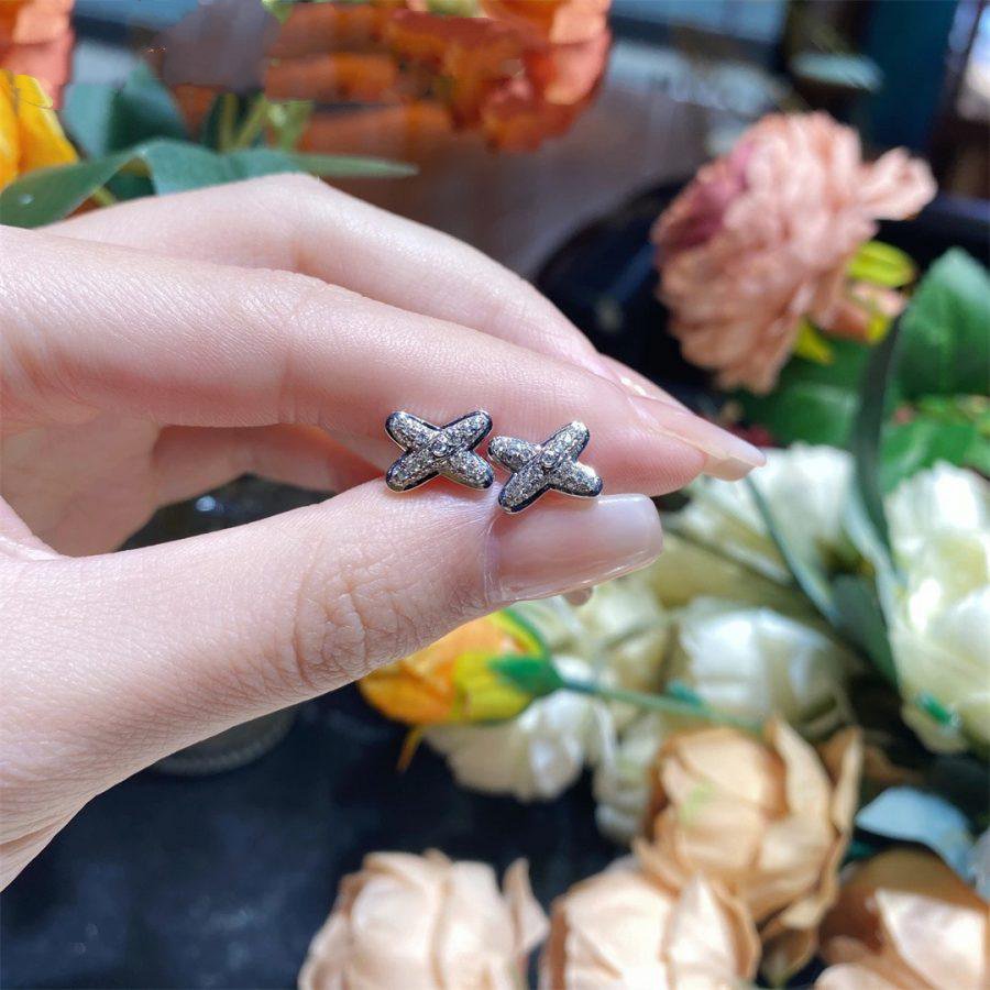 Loco JEUX DE SILVER DIAMOND EARRINGS