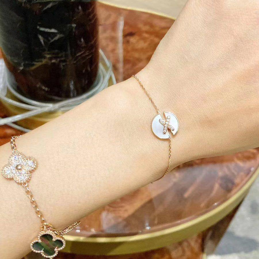 Loco JEUX DE BRACELET MOP PINK GOLD DIAMONDS