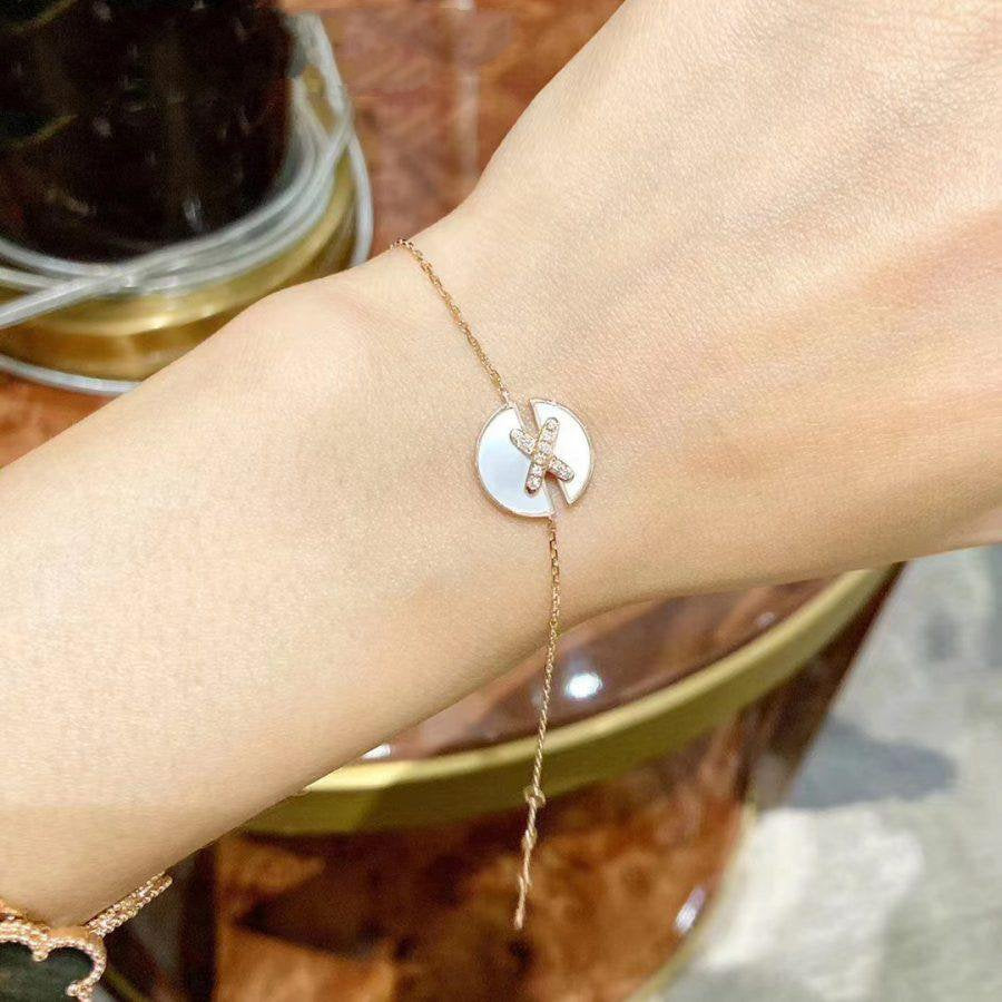 Loco JEUX DE BRACELET MOP PINK GOLD DIAMONDS