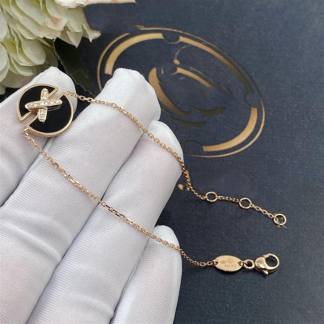 Loco JEUX DE BRACELET ONYX PINK GOLD DIAMOND