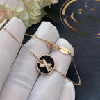 Loco JEUX DE BRACELET ONYX PINK GOLD DIAMOND