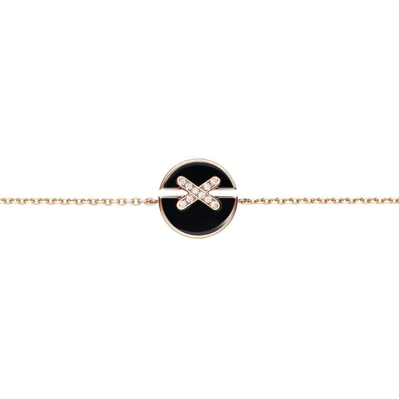 Loco JEUX DE BRACELET ONYX PINK GOLD DIAMOND