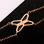 Loco Hollow Design Four-Leaf Clover Flower Shape Ring