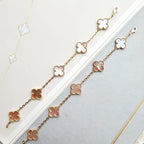 [Loco ]New  CLOVER 5 MOTIFS  PINK MOP BRACELET COLLECTION