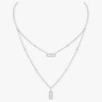 [Loco jewelrys]MOVE 2 ROW DIAMOND NECKLACE