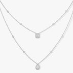 [Loco jewelrys]Diamond Necklace My Twin 2 Rows