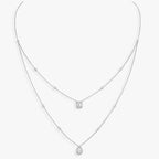 [Loco jewelrys]Diamond Necklace My Twin 2 Rows