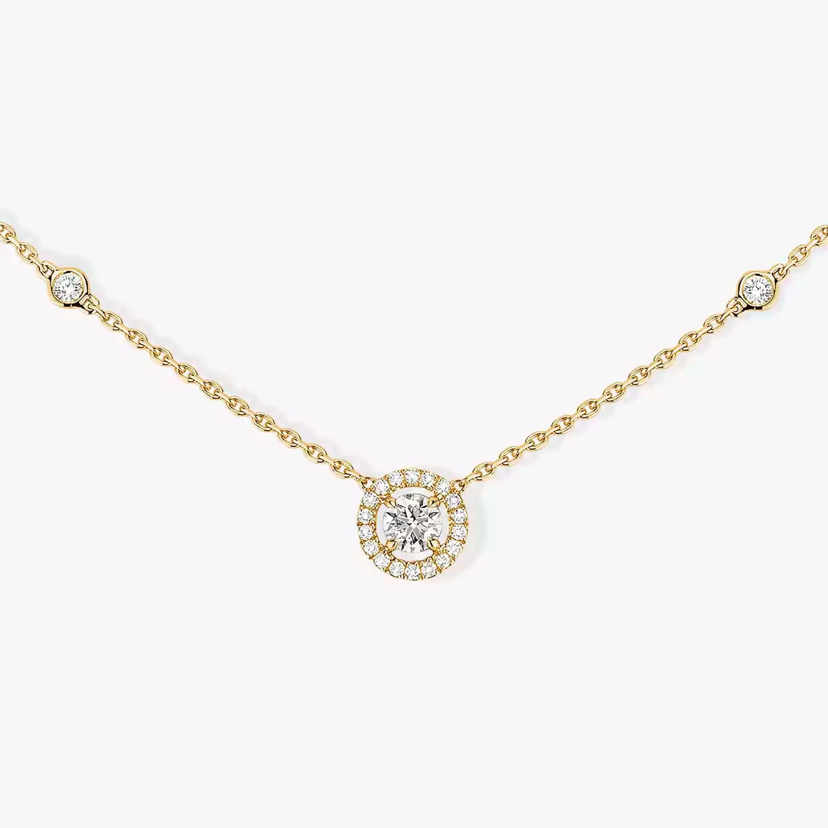 [Loco jewelrys]Diamond Necklace 0,20ct Brilliant Shape Joy