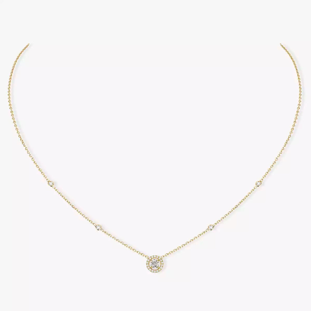 [Loco jewelrys]Diamond Necklace 0,20ct Brilliant Shape Joy