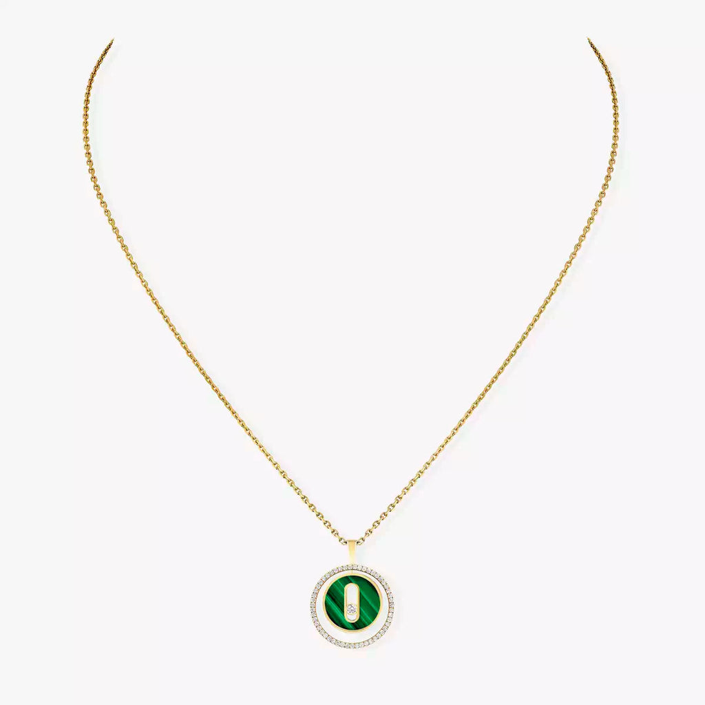 [Loco jewelrys]Lucky Move Diamond Necklace in Rose Gold and White Mother-of-Pearl