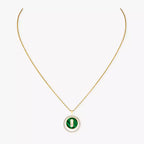 [Loco jewelrys]Lucky Move Diamond Necklace in Rose Gold and White Mother-of-Pearl
