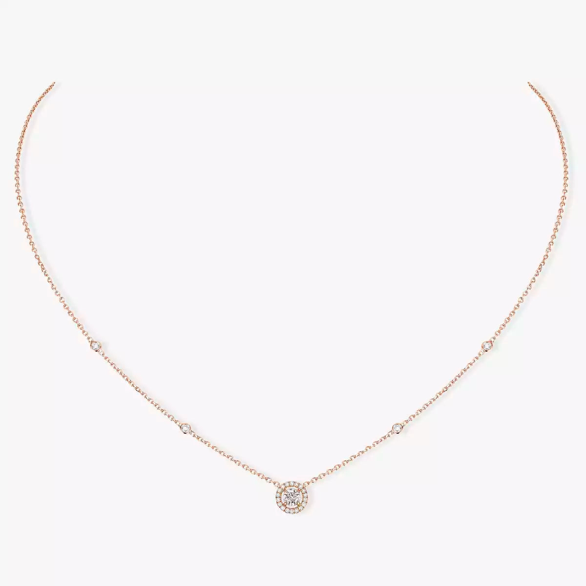 [Loco jewelrys]Diamond Necklace 0,20ct Brilliant Shape Joy
