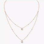 [Loco jewelrys]Diamond Necklace My Twin 2 Rows
