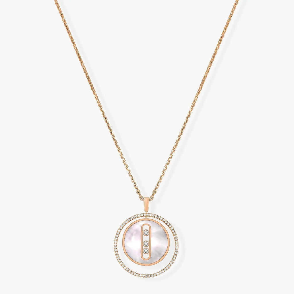 [Loco jewelrys]LUCKY MOVE MM NACRE BLANCHE DIAMOND NECKLACE