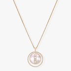 [Loco jewelrys]LUCKY MOVE MM NACRE BLANCHE DIAMOND NECKLACE