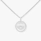 [Loco jewelrys]LUCKY MOVE PM NECKLACE SILVER DIAMOND