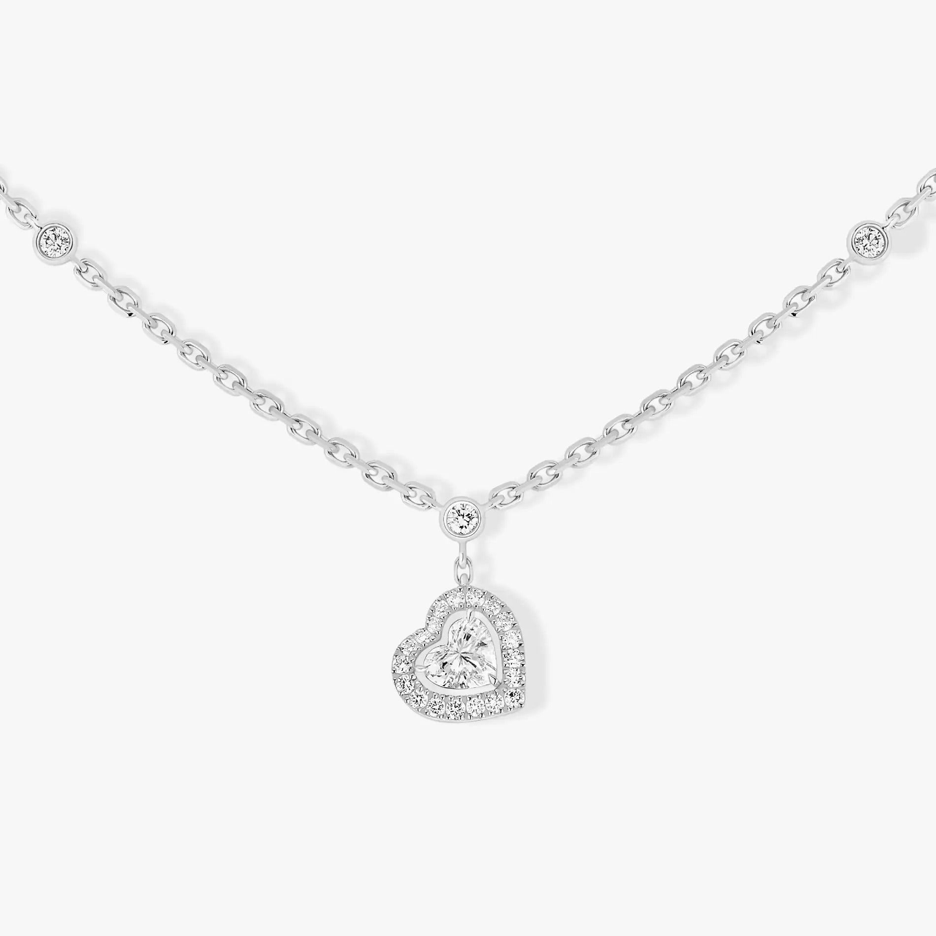 [Loco jewelrys]JOY HEART DIAMOND NECKLACE