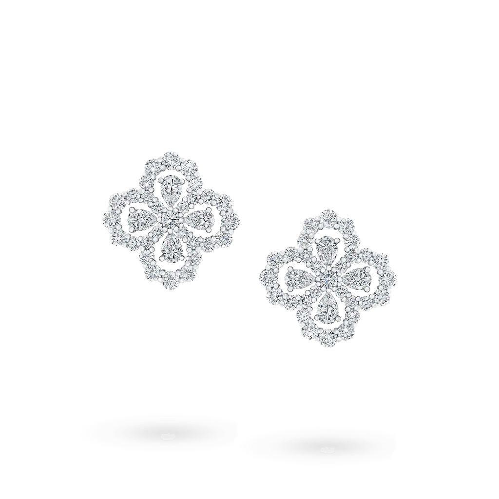 Loco LOOP EARRINGS FULL MOTIF DIAMOND 16MM
