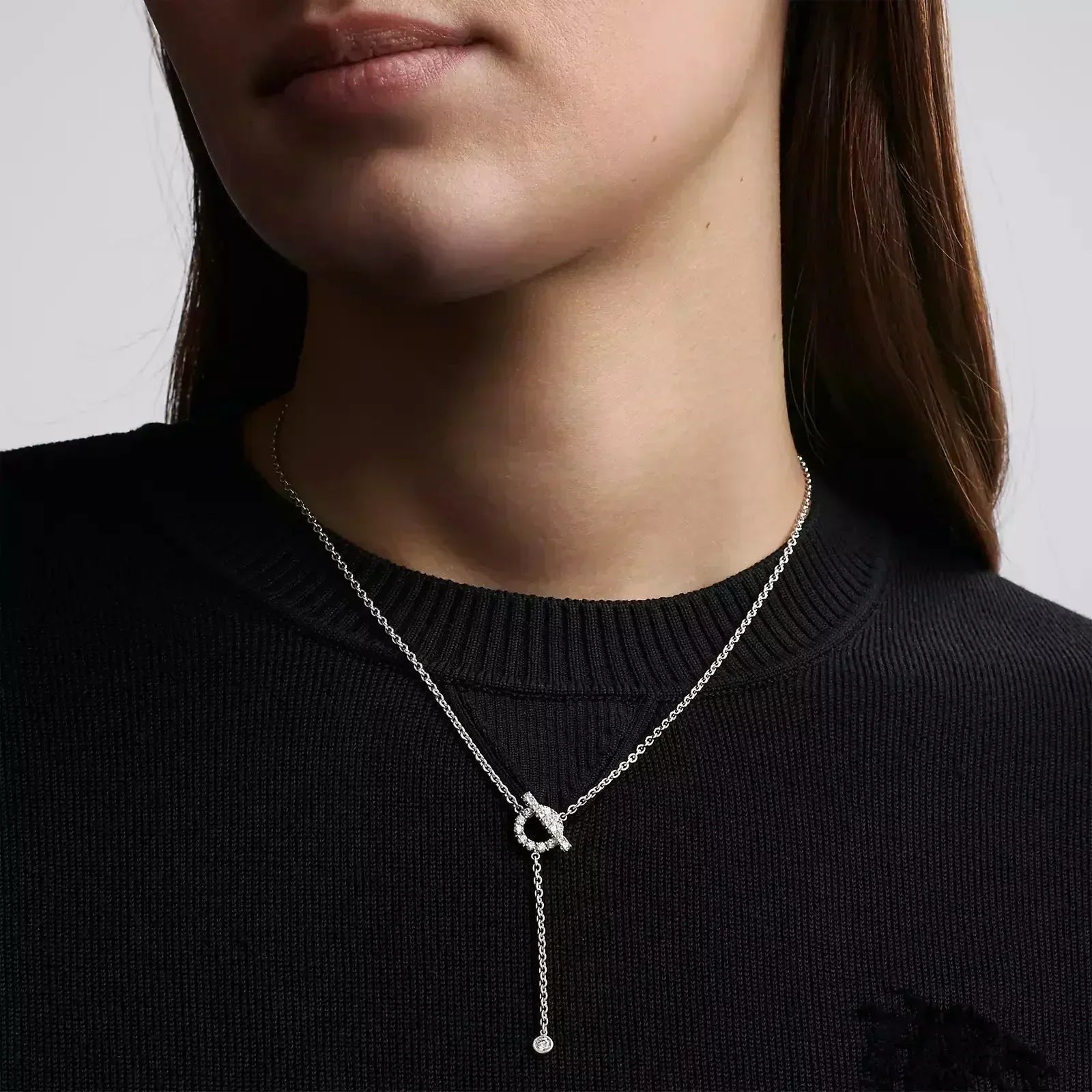 Loco FINESSE SILVER DIAMOND NECKLACE