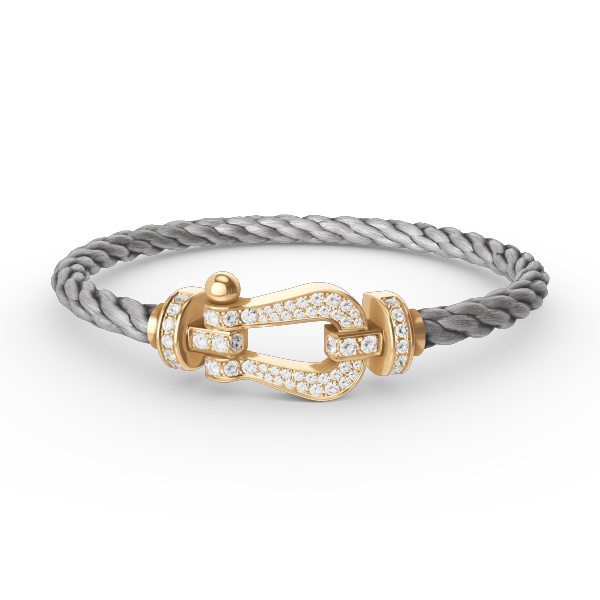 Loco FORCE LARGE HORSESHOE FULL DIAMOND BRACELET GOLD