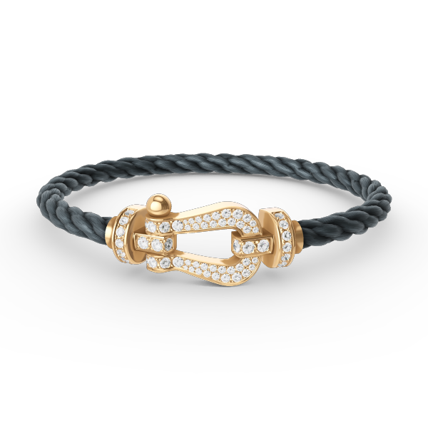 Loco FORCE LARGE HORSESHOE FULL DIAMOND BRACELET GOLD