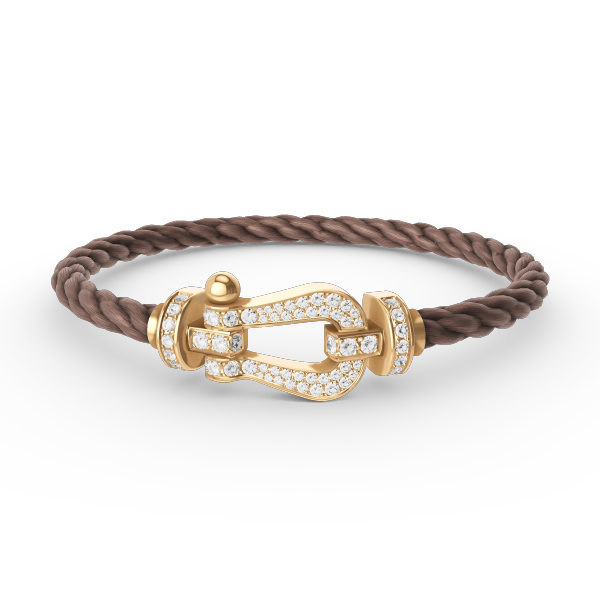 Loco FORCE LARGE HORSESHOE FULL DIAMOND BRACELET GOLD