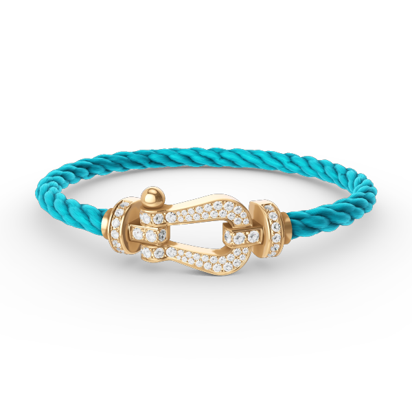 Loco FORCE LARGE HORSESHOE FULL DIAMOND BRACELET GOLD