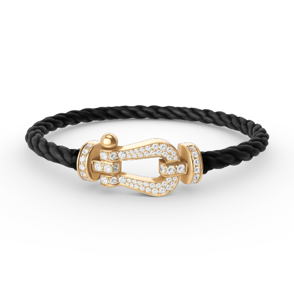 Loco FORCE LARGE HORSESHOE FULL DIAMOND BRACELET GOLD