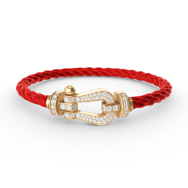 Loco FORCE LARGE HORSESHOE FULL DIAMOND BRACELET GOLD