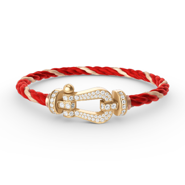 Loco FORCE LARGE HORSESHOE FULL DIAMOND BRACELET GOLD