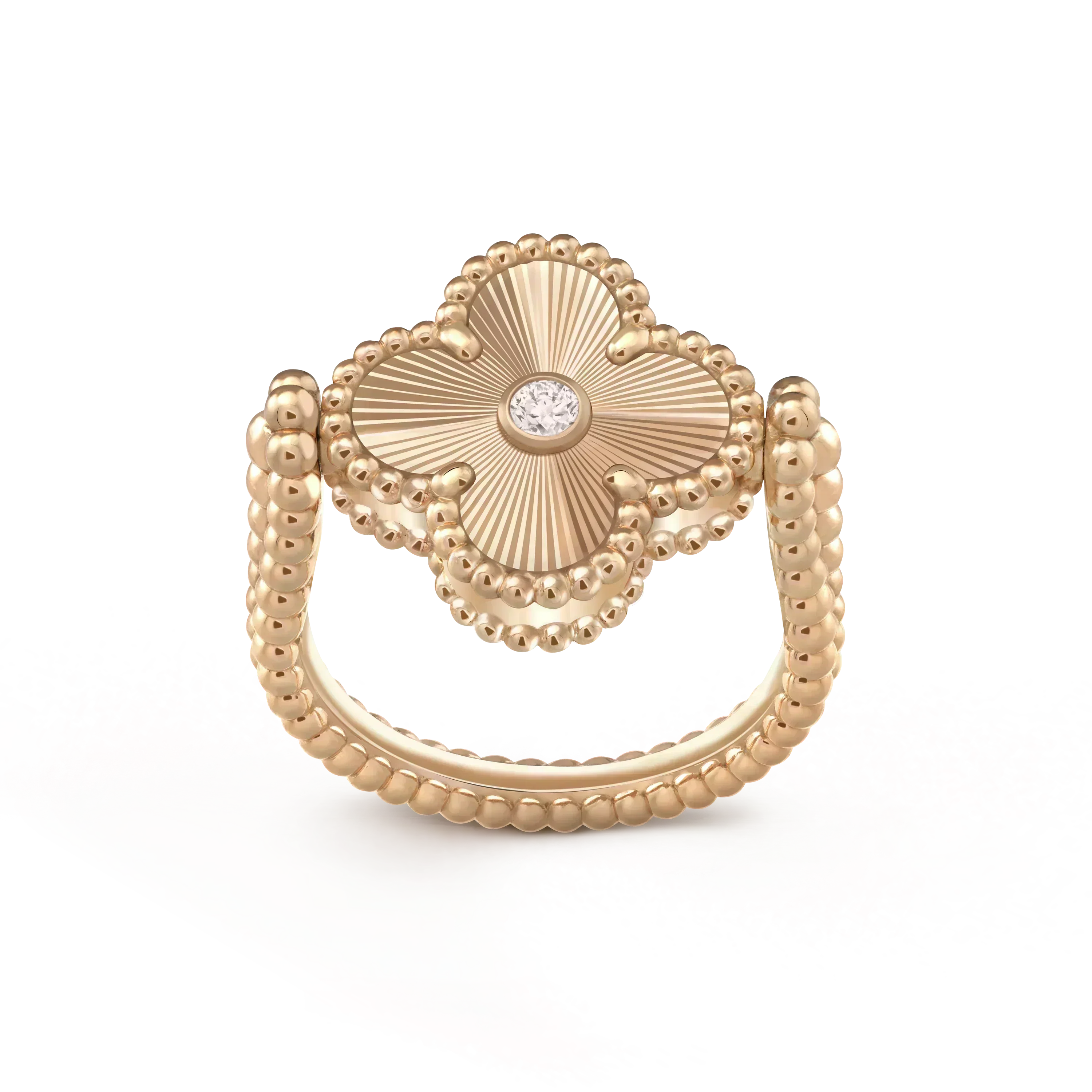 Loco CLOVER RIVERSIBLE ROSE GOLD RING