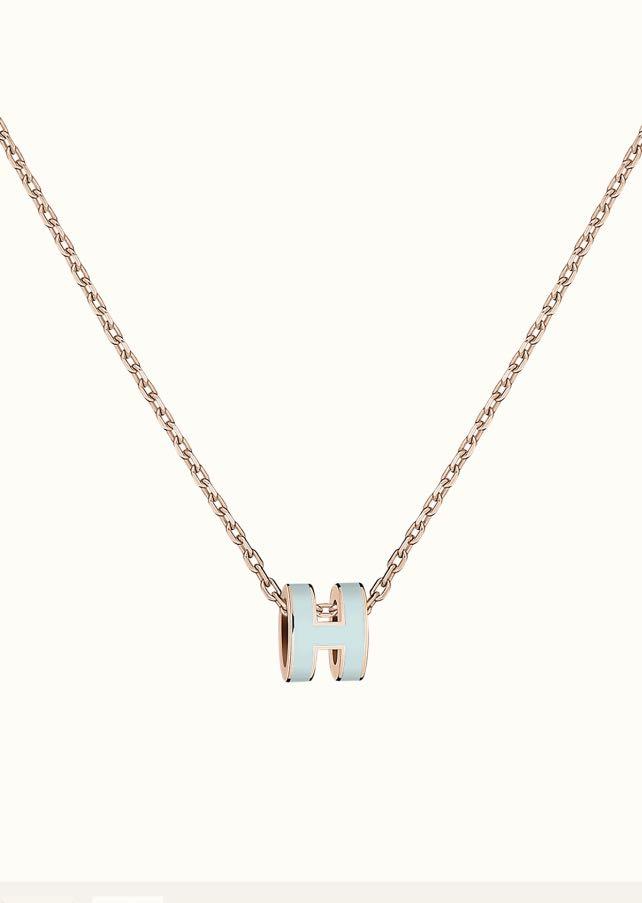 Loco POP H LIGHT BLUE NECKLACE