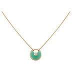 Loco AMULETTE GOLD MALACHITE NECKLACE