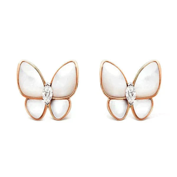 Loco BUTTERFLY MOP DIAMOND EARRINGS