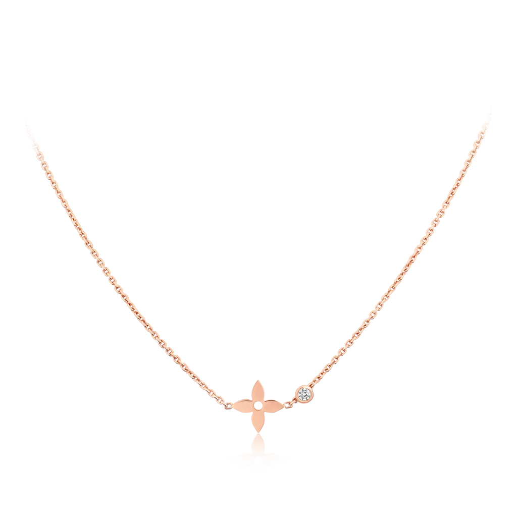 Loco BLOSSOM PENDANT PINK GOLD AND DIAMOND