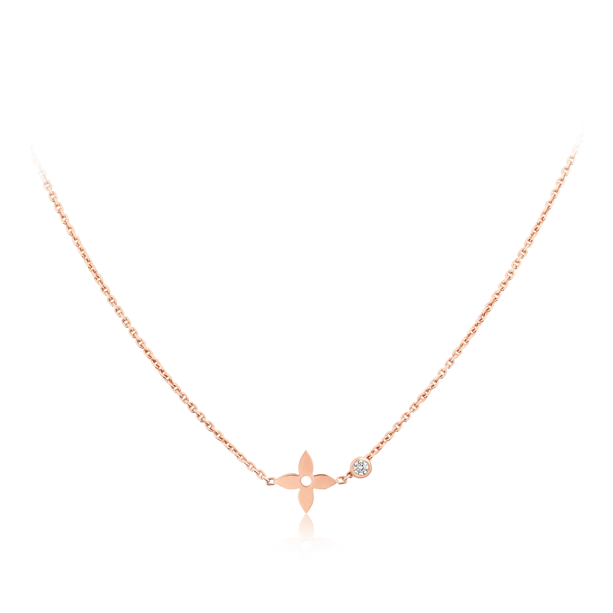 Loco BLOSSOM PENDANT PINK GOLD AND DIAMOND