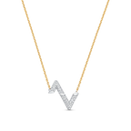 Loco VOLT SILVER DIAMOND PEDANT NECKLACE
