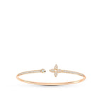 Loco IDYLLE PINK GOLD OPEN BRACELET DIAMOND PAVED