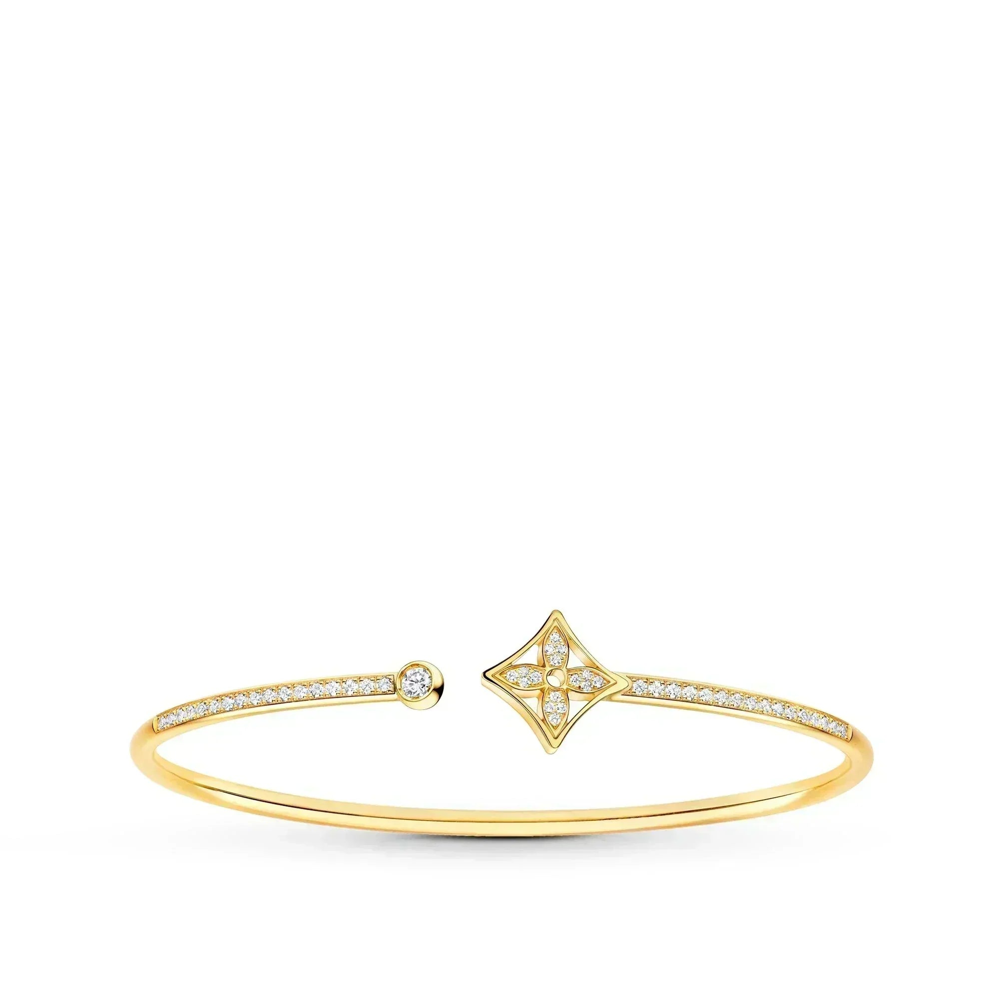 Loco IDYLLE GOLD OPEN BRACELET DIAMOND PAVED