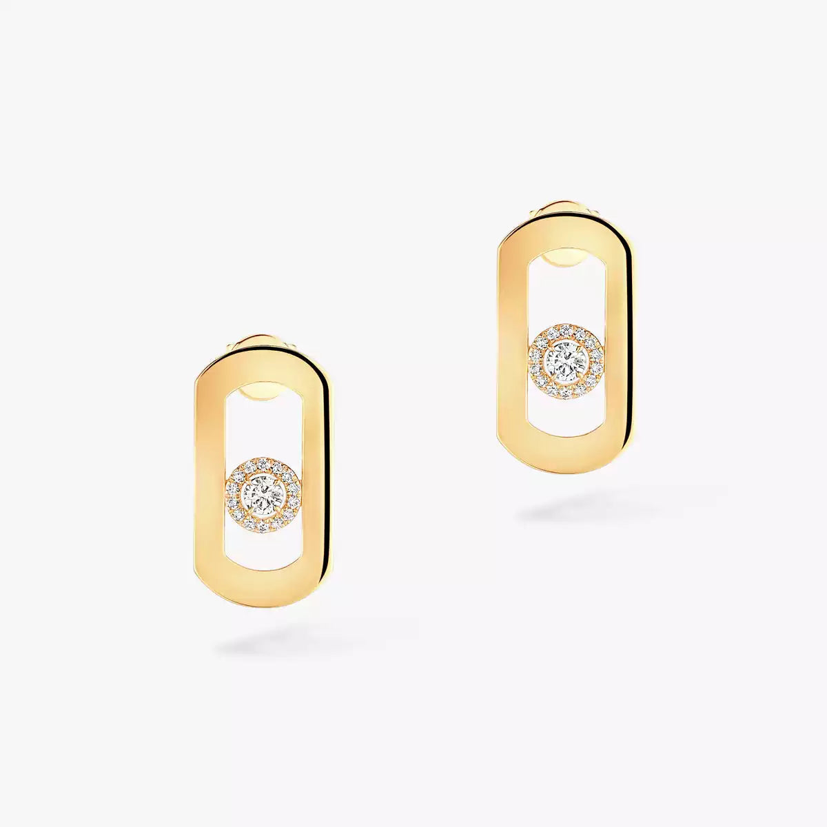 [Loco jewelrys]So Move Diamond Earrings in Yellow Gold