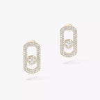 [Loco jewelrys]So Move Pave_-Set Diamond Earrings in Silver