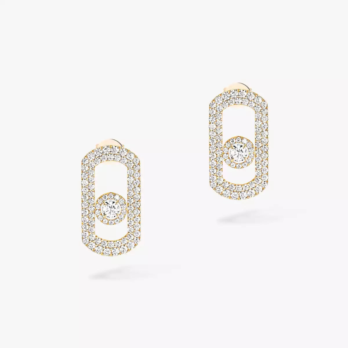 [Loco jewelrys]So Move Pave_-Set Diamond Earrings in Silver