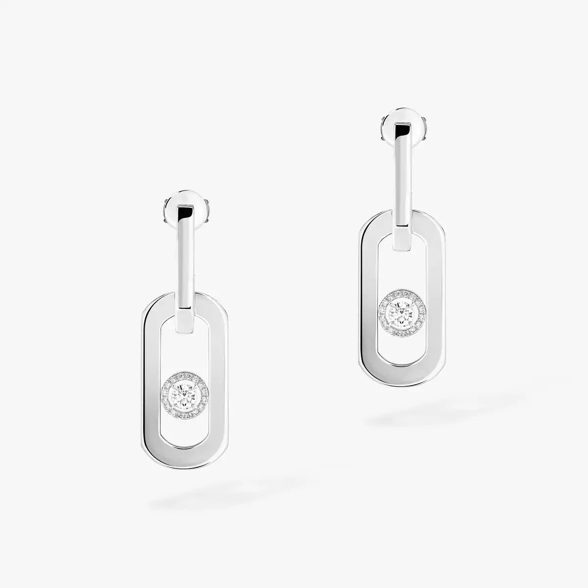 [Loco jewelrys]So Move XL Diamond Pendant Earrings