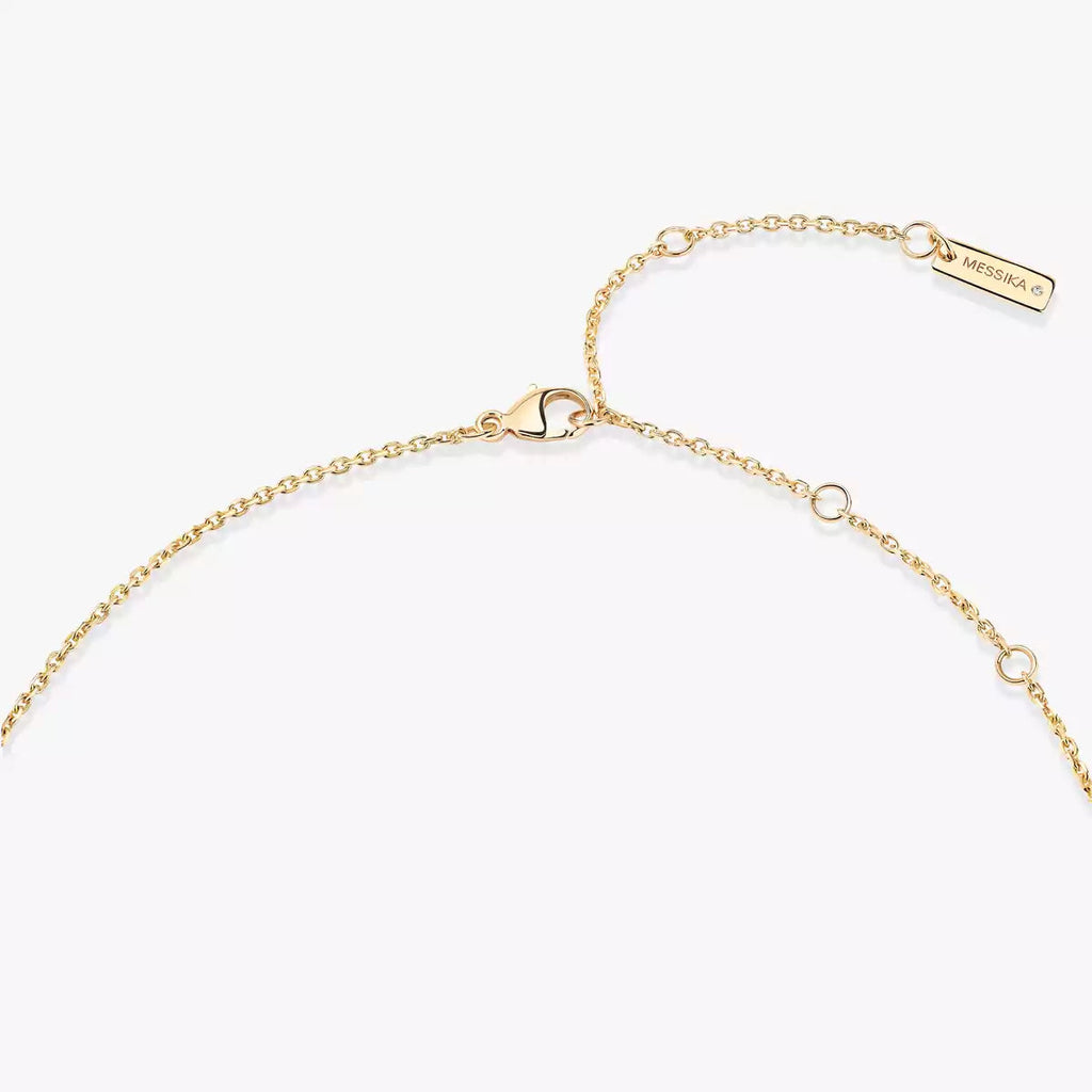 [Loco jewelrys]Lucky Eye Diamond Necklace in Rose Gold and Turquoise
